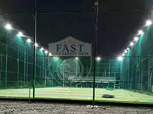 Ball Stop Netting Installation 