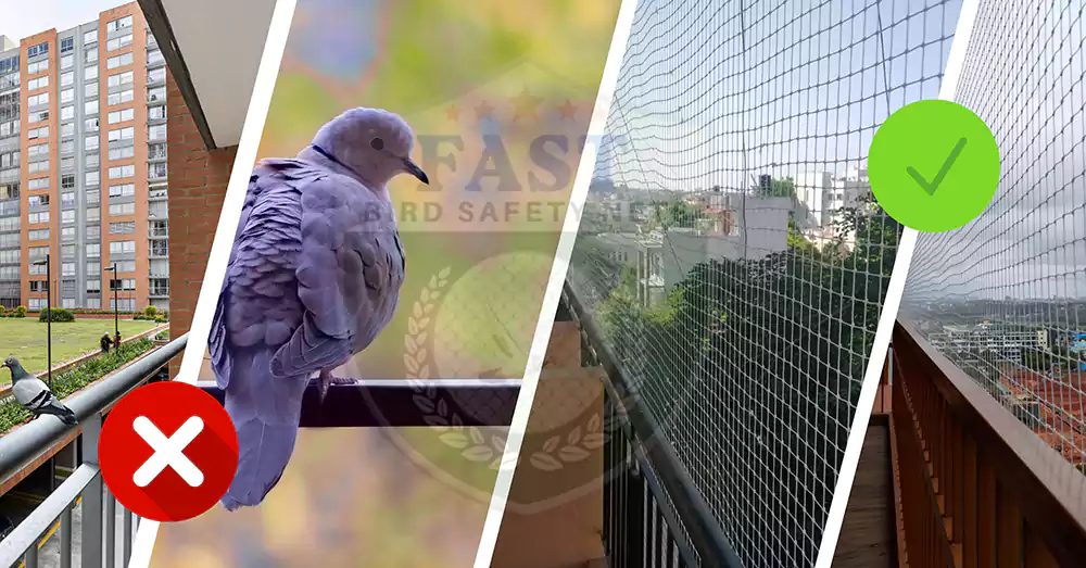 Pigeon Net Installation for Balcony Railing in Hyderabad