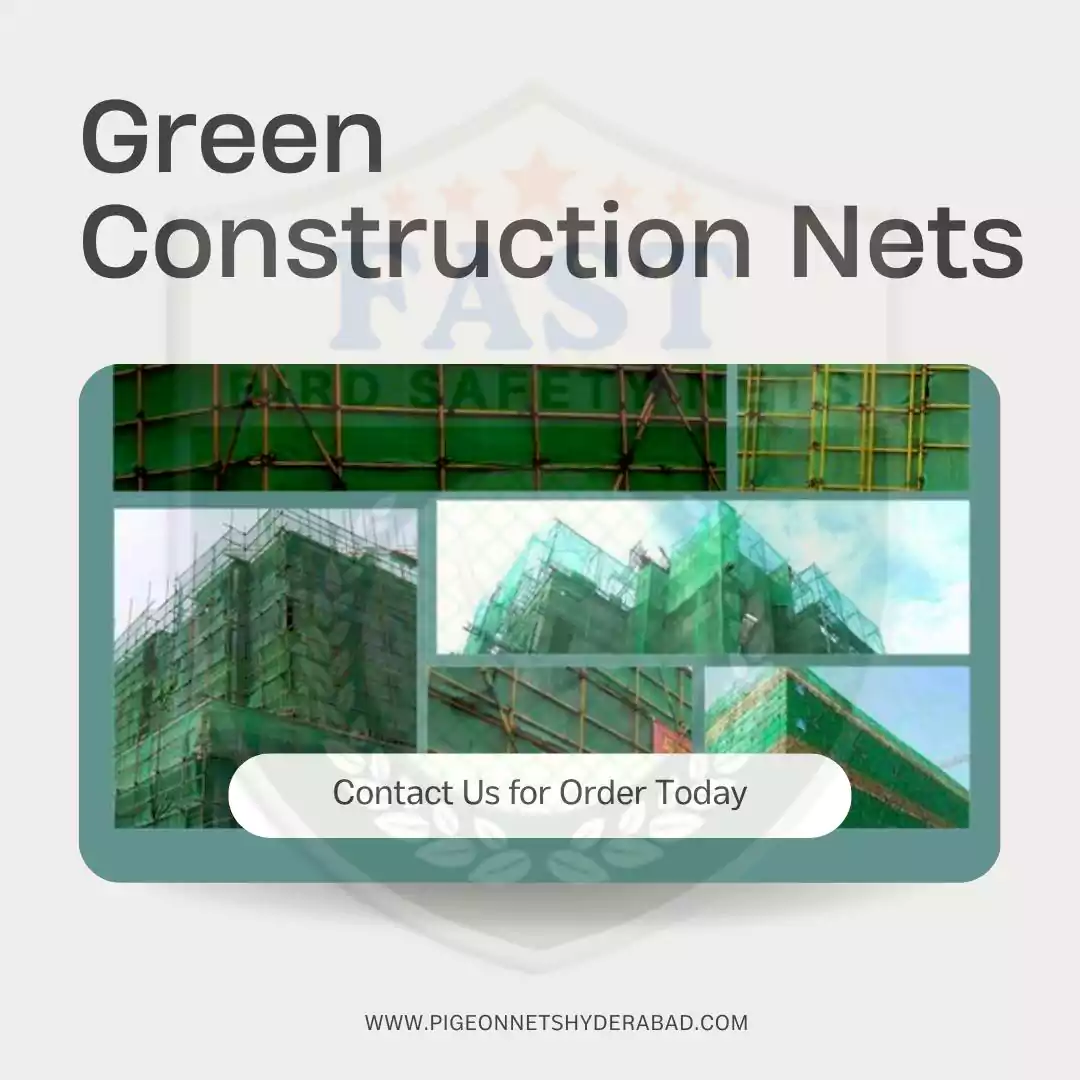 Green Color Construction Site Safety Net